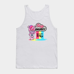 Gay & Grumpy smile Tank Top